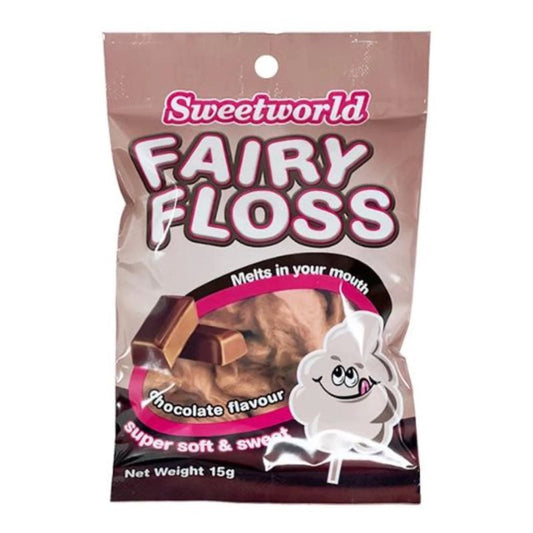 Grab Chocolate Fairy Floss from Wonderland Sweets for just $1.99 with free local collections in Glenorchy, Tasmania. 