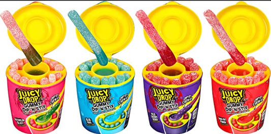Grab Juicy Drop Gummy Dip n Stix from Wonderland Sweets for just $4.99 with free local collections in Glenorchy, Tasmania. 