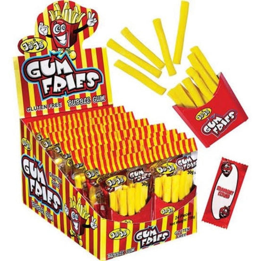 Grab Gum Fries Bubblegum from Wonderland Sweets for just $2.50 with free local collections in Glenorchy, Tasmania. 