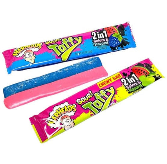 Grab Warheads Taffy Bar 2 in 1 from Wonderland Sweets for just $3.50 with free local collections in Glenorchy, Tasmania. 